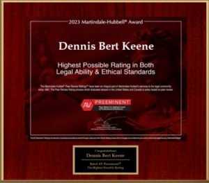2023 Martindale-Hubbell Award - Dennis Keene